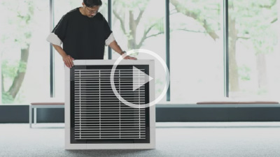 Vertical and horizontal—An air conditioner that blends into spaces