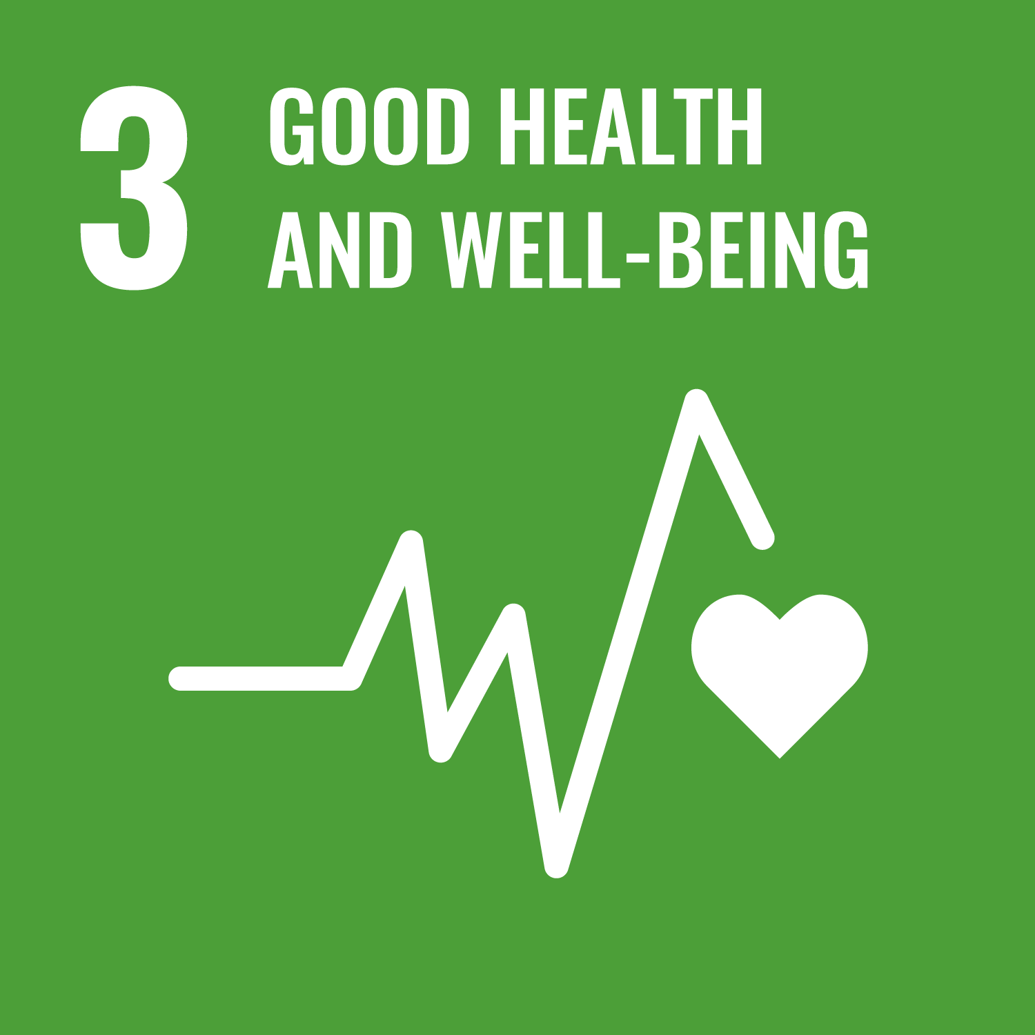 logo : SDGs 3 Good health and well-being