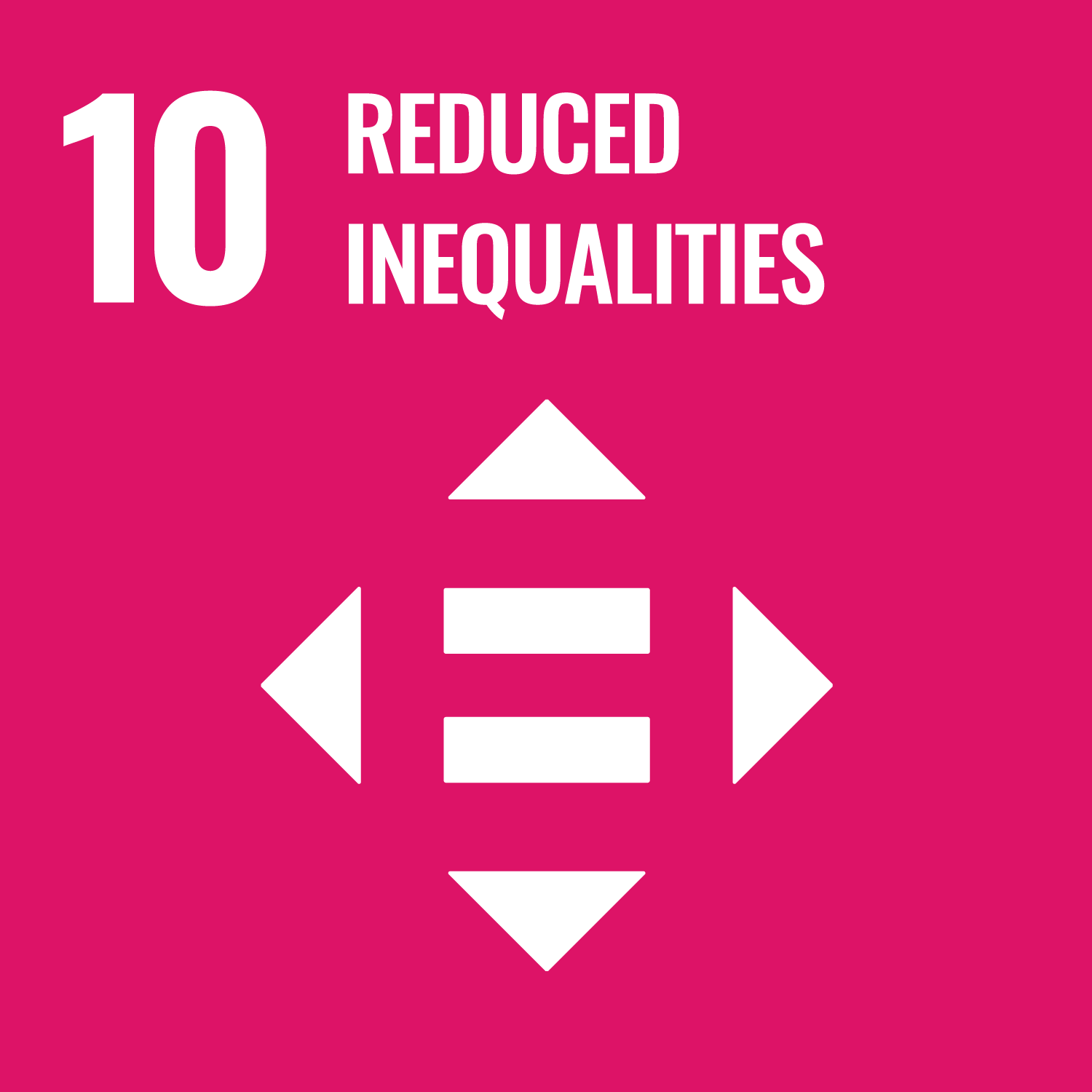 logo : SDGs 10 Reduced inequalities