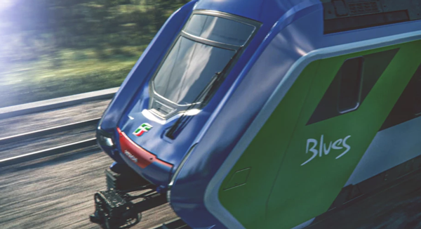 photo : Blues is Europe's first tribrid train developed by Hitachi Rail