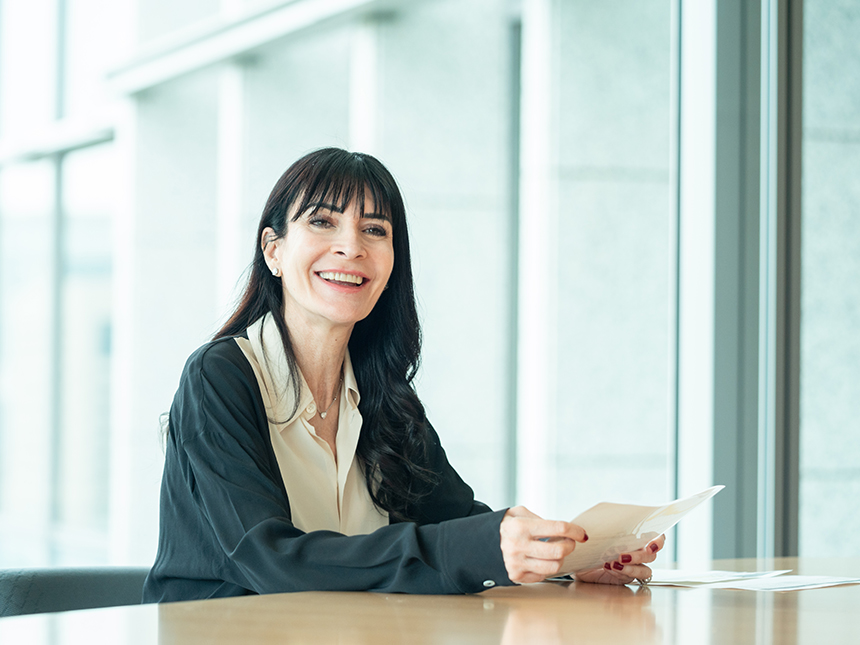 photo : Lorena Dellagiovanna, Senior Vice President and Executive Officer, Chief Sustainability Officer, CHRO, General Manager of Human Capital Group and CDEIO, Hitachi, Ltd.